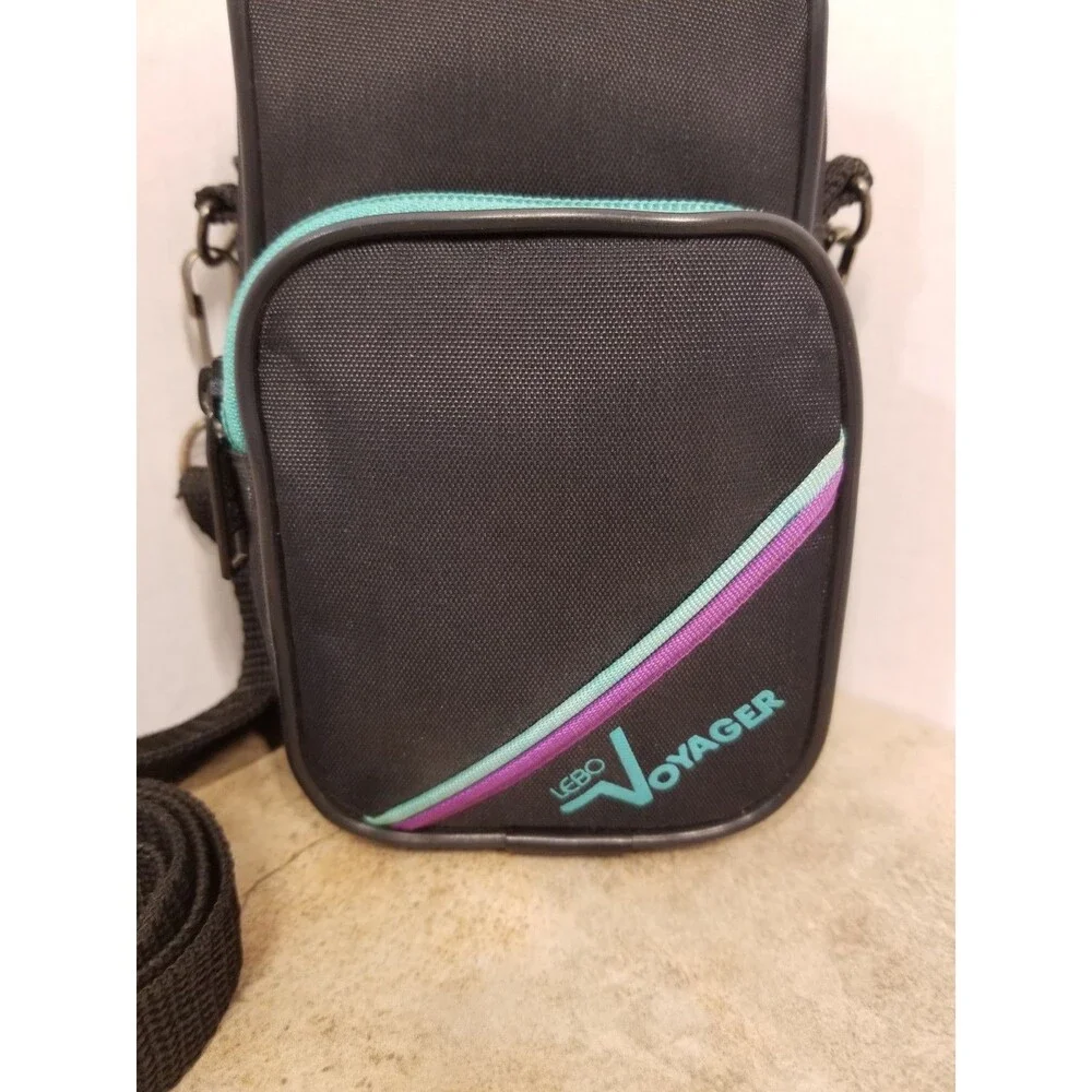 Retro Lebo Voyager Padded Camera Bag Zipper Accents Adjustable Shoulder Strap